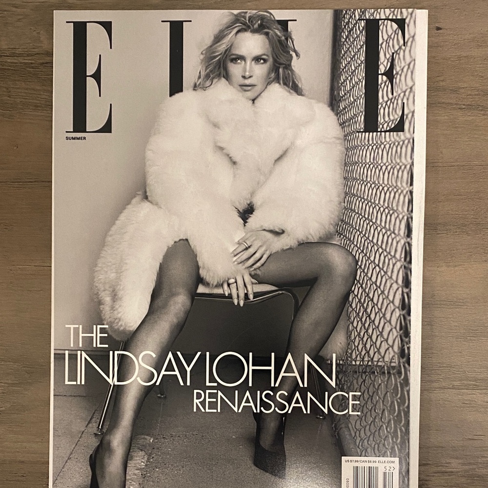 Elle Magazine Lindsay Lohan Summer 2025
